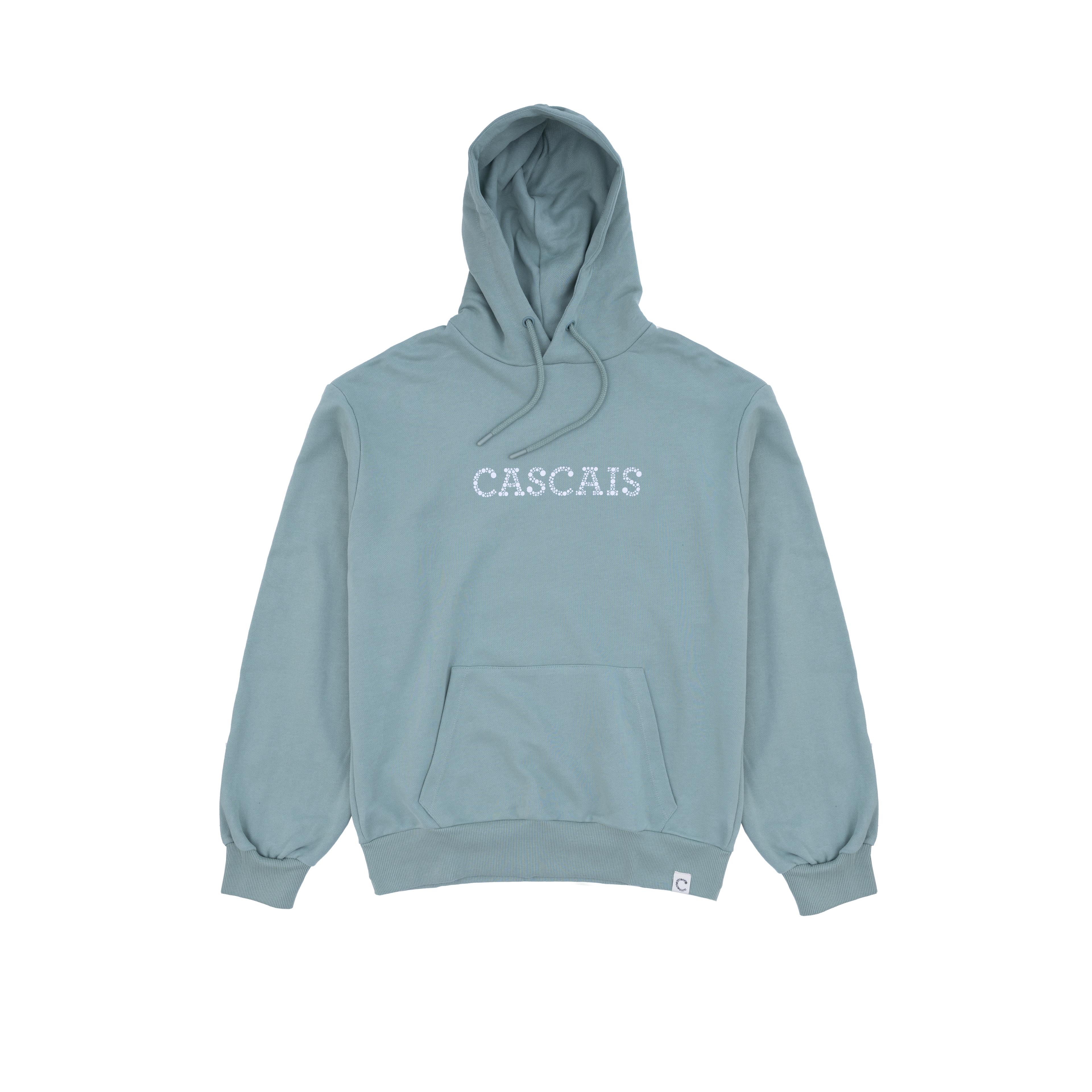 Sweatshirt com Capuz - Verde - Cascais estampado