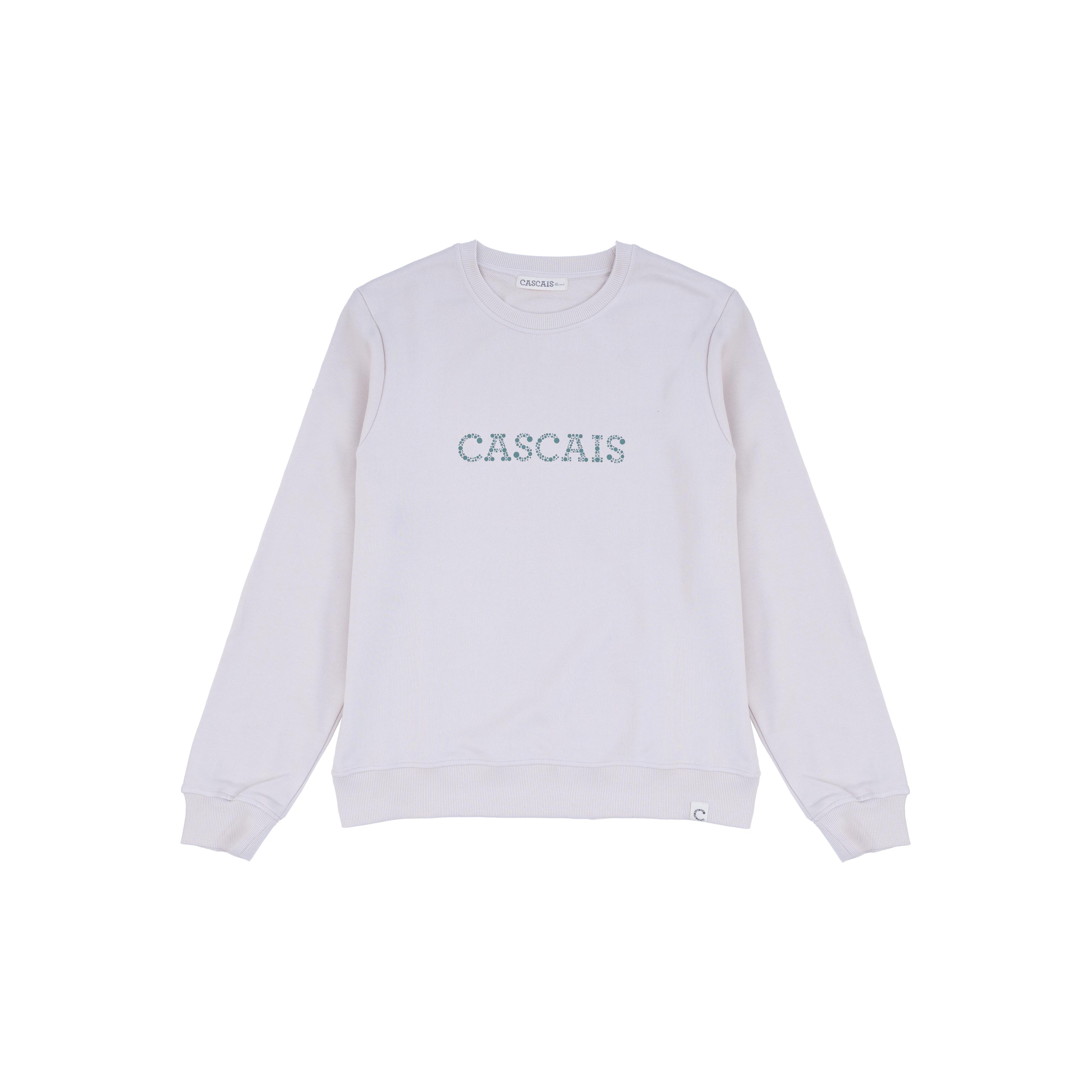 Sweatshirt - White - Cascais Green Printed